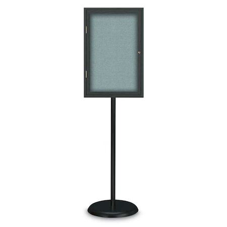 United Visual Products Corkboard, Double Door, Radius Frame, 60x36", Satin/Natural Tan Cork UV7004-SATIN-CORK